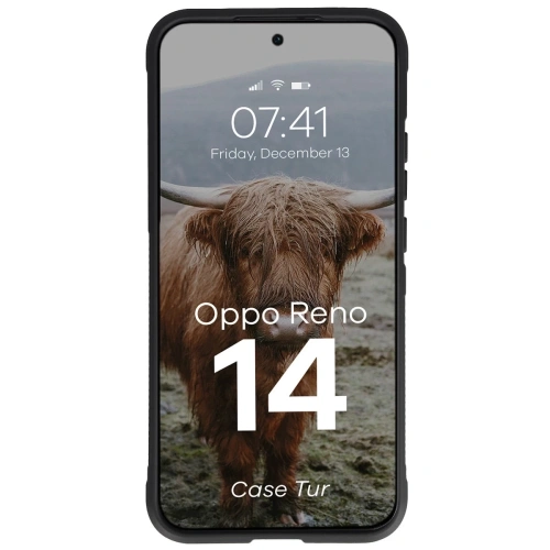 Pancerne etui Bizon Case Tur do Oppo Reno 14 czarne