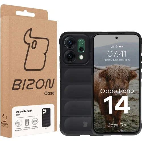 Pancerne etui Bizon Case Tur do Oppo Reno 14 czarne