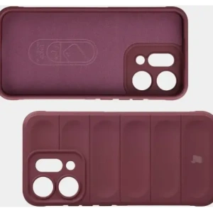 Pancerne etui Bizon Case Tur do Oppo Reno 14 burgundowe