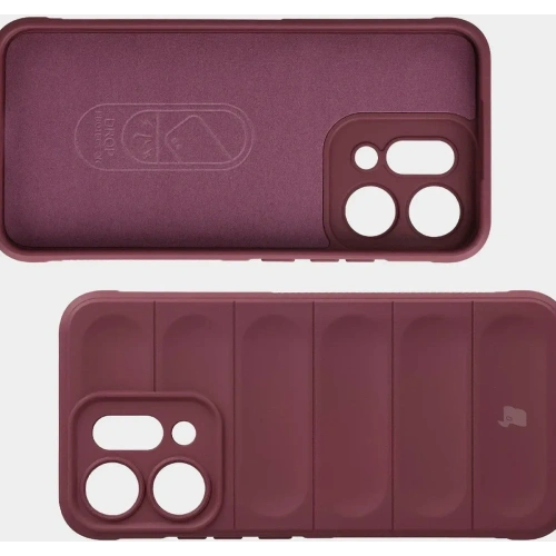 Pancerne etui Bizon Case Tur do Oppo Reno 14 burgundowe