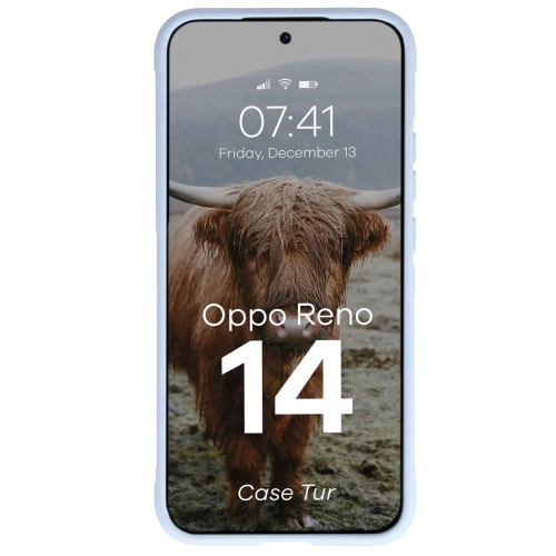 Pancerne etui Bizon Case Tur do Oppo Reno 14 jasnoniebieskie