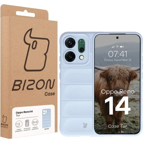 Pancerne etui Bizon Case Tur do Oppo Reno 14 jasnoniebieskie