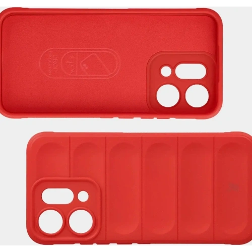 Pancerne etui Bizon Case Tur do Oppo Reno 14 czerwone