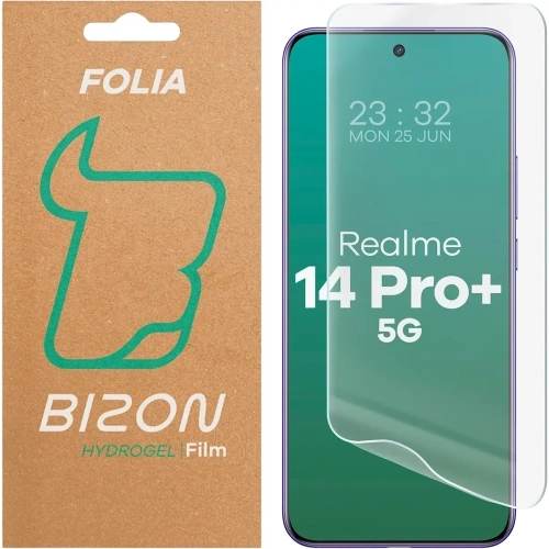 Folia hydrożelowa na ekran Bizon Glass Hydrogel Front do Realme 14 Pro+ Plus 5G