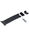 Pasek PITAKA Carbon Fiber Retro do Apple Watch 1/2/3/4/5/6/7/8/9/10/11/SE/SE 3/Ultra/Ultra 2/Ultra 3 czarno szary