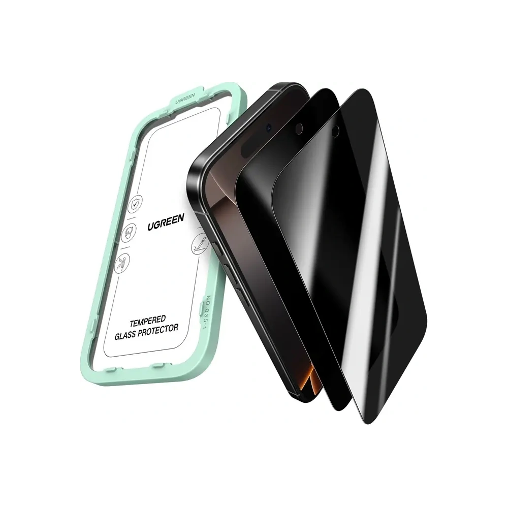 Szkło hartowane prywatyzujące Ugreen SP1154 do Apple iPhone Air [2 PACK]