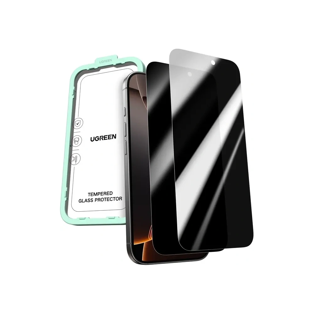 Szkło hartowane prywatyzujące Ugreen SP1155 do Apple iPhone 17 Pro [2 PACK]