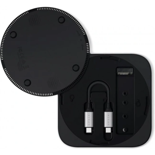 Adapter dysku Satechi USB4 Slim NVMe SSD Enclosure NVMe M.2 SSD (silver)