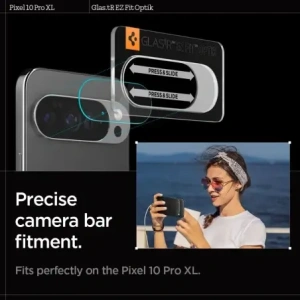 Osłona aparatu Spigen Optik Glas.TR Camera Protector do Google Pixel 10 Pro XL Crystal Clear [2 PACK]