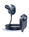 Ładowarka samochodowa 3MK Double Car Charger 135W PD QC PPS 2xUSB-A 4xUSB-C szary