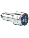 Ładowarka samochodowa 3MK Hyper Car Power Transmitter 48W QC PD PPS USB-C / USB-A z transmiterem audio srebrny