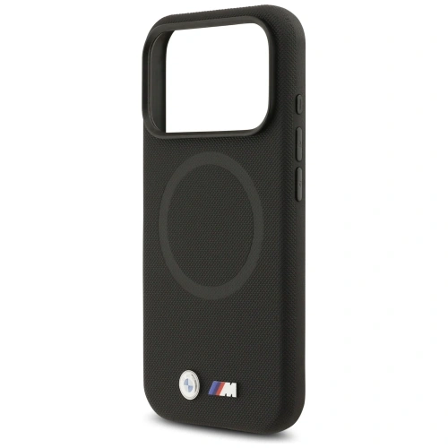 Etui BMW M FW Metal Logo MagSafe do Apple iPhone 17 Pro czarny