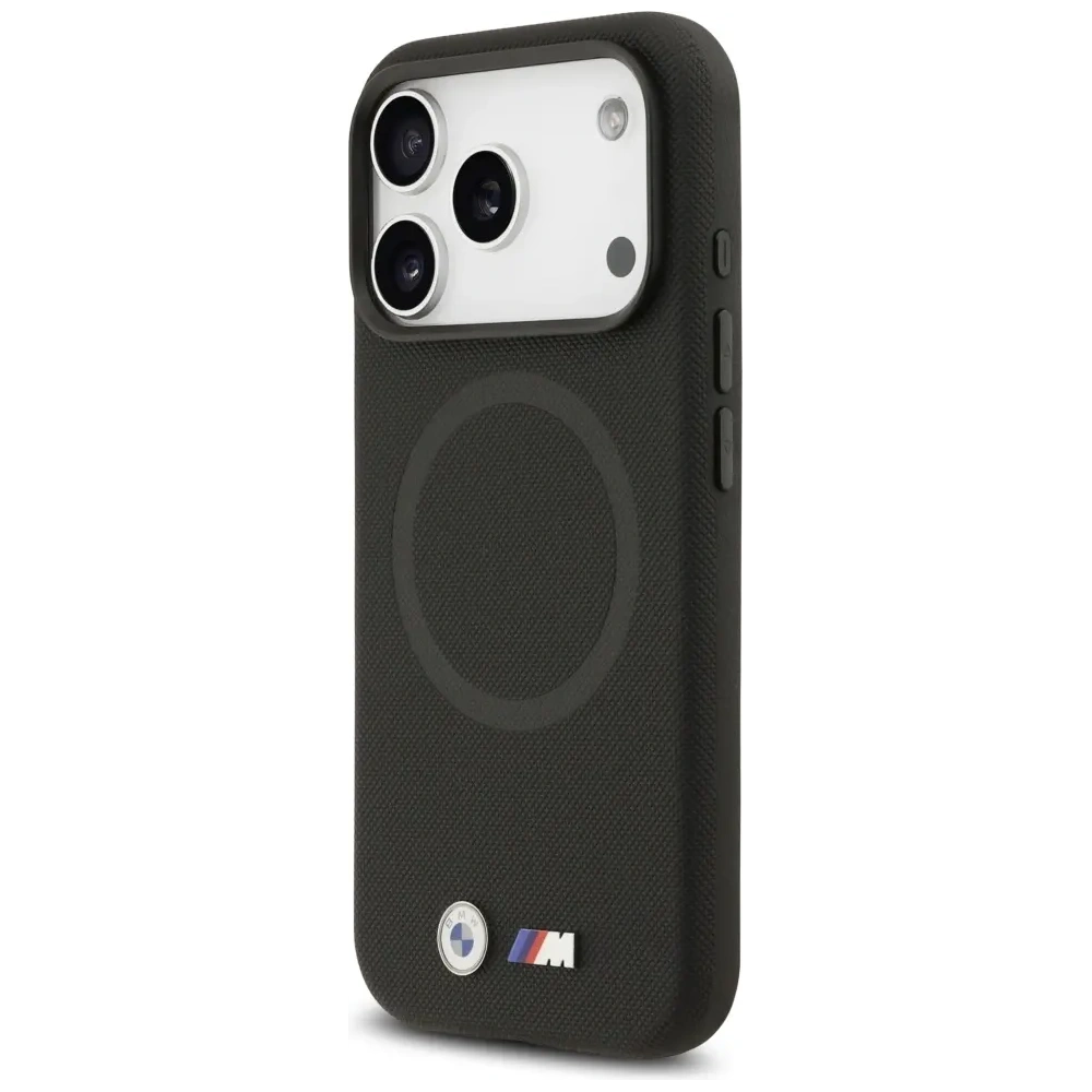 Etui BMW M FW Metal Logo MagSafe do Apple iPhone 17 Pro Max czarny