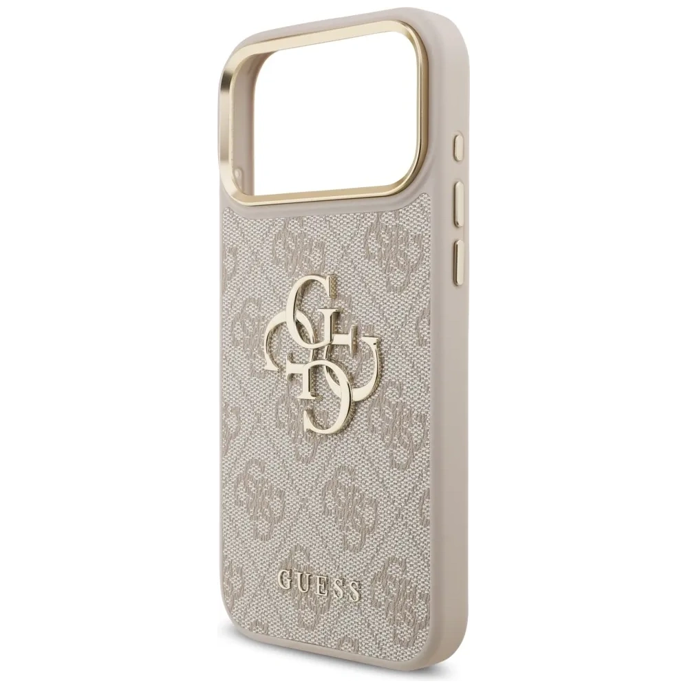 Etui Guess 4G Big 4G Classic Logo Big Strap Metal Buttons do Apple iPhone 17 Pro Max różowy