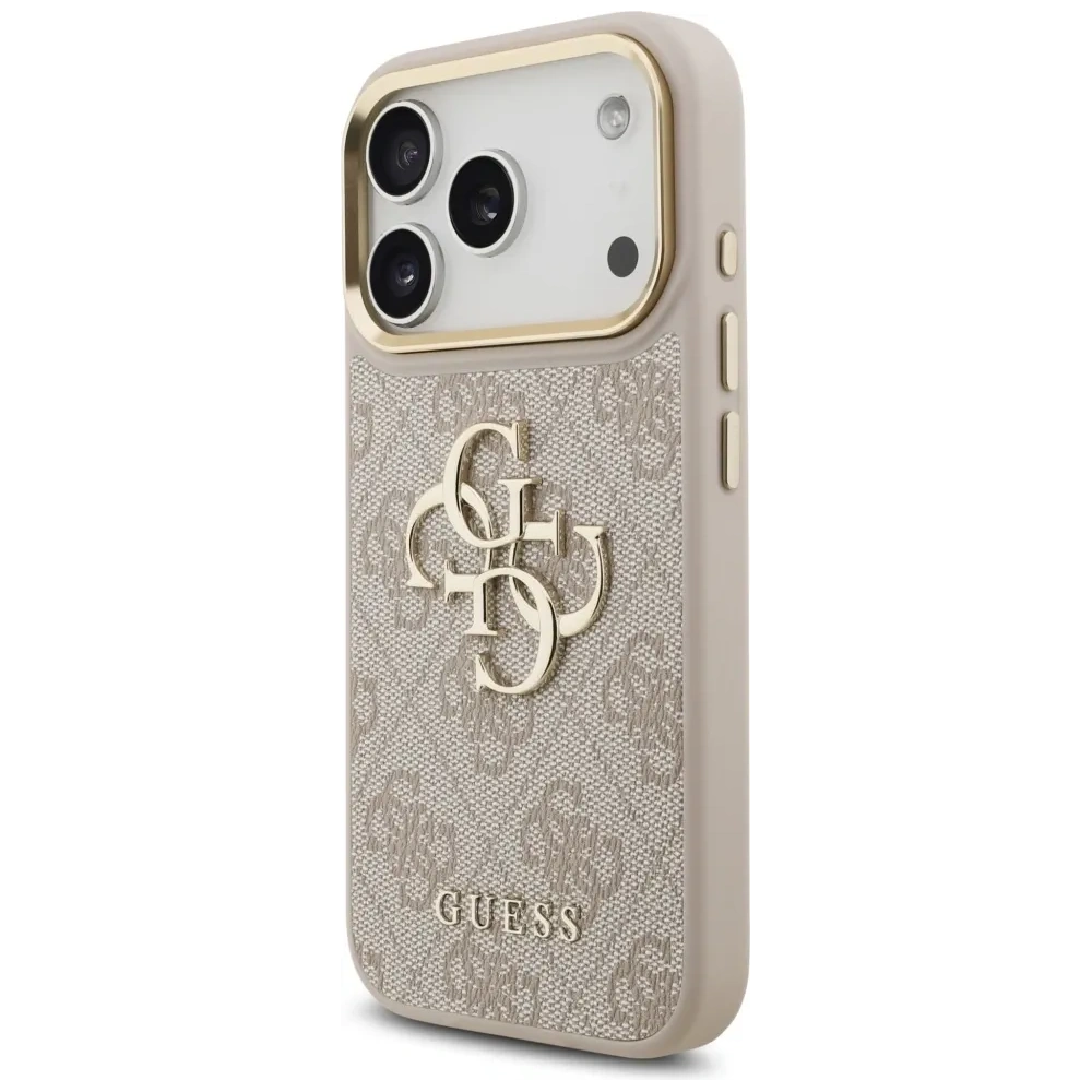 Etui Guess 4G Big 4G Classic Logo Big Strap Metal Buttons do Apple iPhone 17 Pro różowy