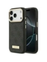 Etui Guess 4G Logo Plate MagSafe do Apple iPhone 17 Pro czarny