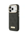 Etui Guess 4G Logo Plate MagSafe do Apple iPhone 17 Pro czarny