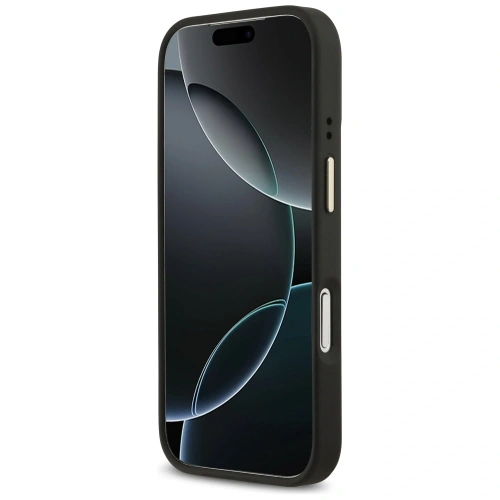 Etui Guess 4G Logo Plate MagSafe do Apple iPhone 17 Pro czarny