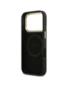 Etui Guess 4G Logo Plate MagSafe do Apple iPhone 17 Pro czarny