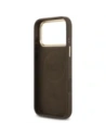 Etui Guess 4G Logo Plate MagSafe do Apple iPhone 17 Pro Max brązowy