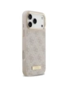Etui Guess 4G Logo Plate MagSafe do Apple iPhone 17 Pro Max różowy