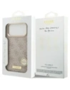 Etui Guess 4G Logo Plate MagSafe do Apple iPhone 17 Pro Max różowy
