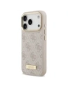 Etui Guess 4G Logo Plate MagSafe do Apple iPhone 17 Pro różowy