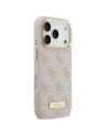 Etui Guess 4G Logo Plate MagSafe do Apple iPhone 17 Pro różowy