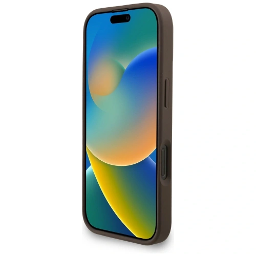 Etui Guess 4G Strap 4G Classic Logo do Apple iPhone 16 Pro Max brązowy