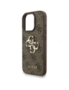 Etui Guess 4G Strap 4G Classic Logo do Apple iPhone 16 Pro Max brązowy