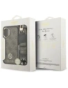 Etui Guess 4G Strass Logo & Big Strap Metal Buttons MagSafe do Apple iPhone 17 brązowy
