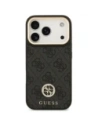 Etui Guess 4G Strass Logo & Big Strap Metal Buttons MagSafe do Apple iPhone 17 Pro czarny