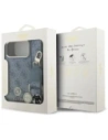 Etui Guess 4G Strass Logo & Big Strap Metal Buttons MagSafe do Apple iPhone 17 Pro Max niebieski