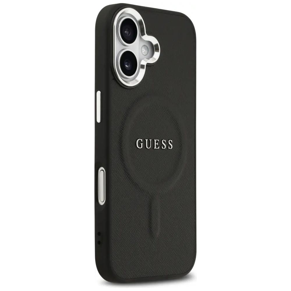 Etui Guess Classic Logo MagSafe do Apple iPhone 17 czarny