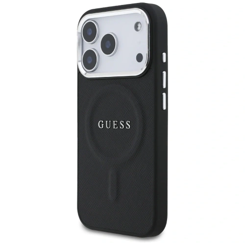 Etui Guess Classic Logo MagSafe do Apple iPhone 17 Pro czarny