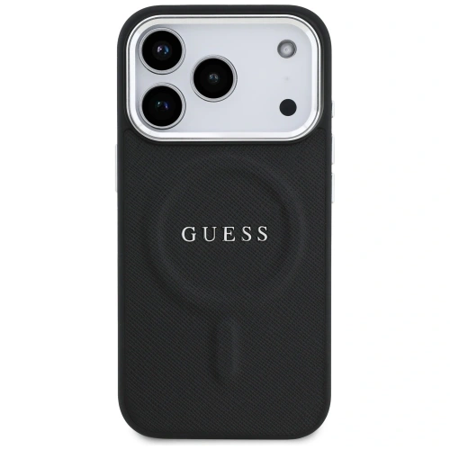Etui Guess Classic Logo MagSafe do Apple iPhone 17 Pro czarny