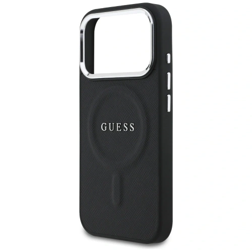 Etui Guess Classic Logo MagSafe do Apple iPhone 17 Pro czarny