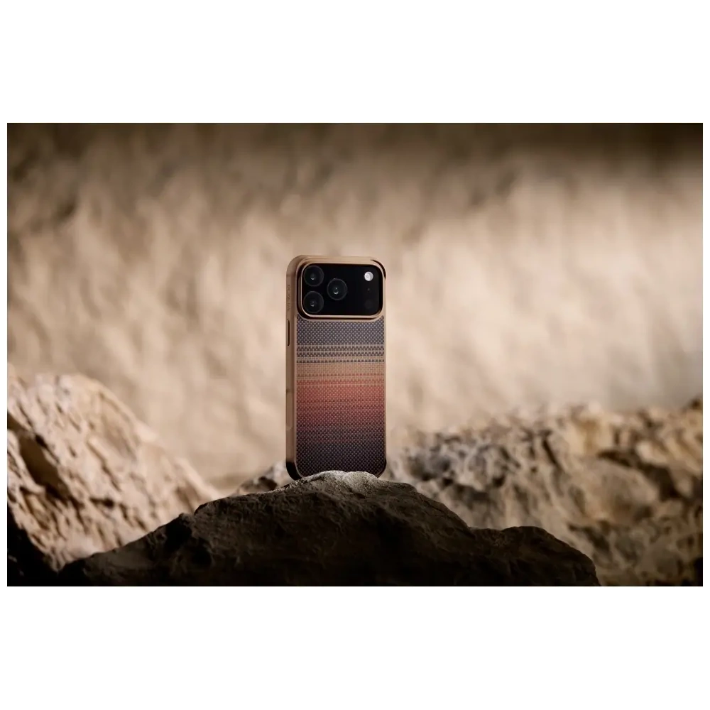 Etui PITAKA Aramid ProGuard MagSafe do Apple iPhone 17 Pro Max sunset