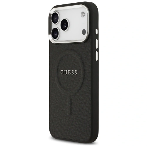 Etui Guess Classic Logo MagSafe do Apple iPhone 17 Pro Max czarny