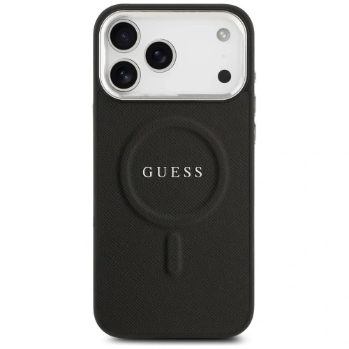Etui Guess Classic Logo MagSafe do Apple iPhone 17 Pro Max czarny