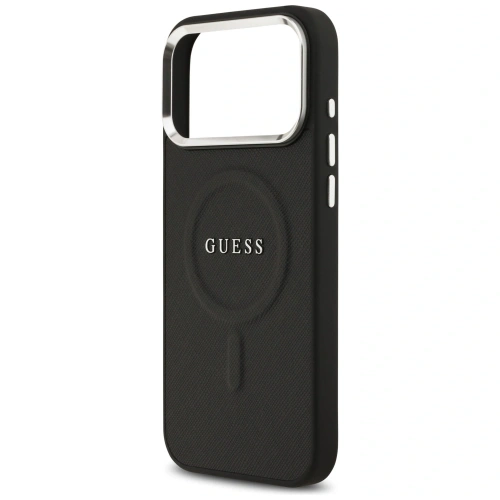Etui Guess Classic Logo MagSafe do Apple iPhone 17 Pro Max czarny