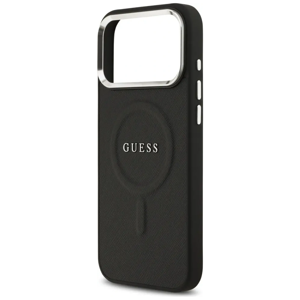 Etui Guess Classic Logo MagSafe do Apple iPhone 17 Pro Max czarny