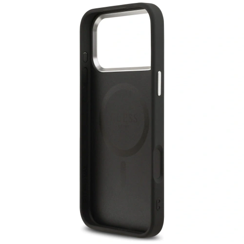 Etui Guess Classic Logo MagSafe do Apple iPhone 17 Pro Max czarny