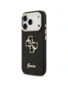 Etui Guess Fixed Glitter Big 4G Metal Frame do Apple iPhone 17 Pro czarny