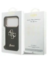 Etui Guess Fixed Glitter Big 4G Metal Frame do Apple iPhone 17 Pro czarny