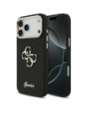 Etui Guess Fixed Glitter Big 4G Metal Frame do Apple iPhone 17 Pro Max czarny