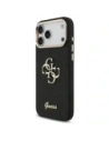 Etui Guess Fixed Glitter Big 4G Metal Frame do Apple iPhone 17 Pro Max czarny