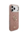Etui Guess Fixed Glitter Big 4G Metal Frame do Apple iPhone 17 Pro Max różowy