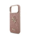 Etui Guess Fixed Glitter Big 4G Metal Frame do Apple iPhone 17 Pro Max różowy