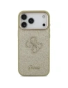 Etui Guess Fixed Glitter Big 4G Metal Frame do Apple iPhone 17 Pro Max złoty